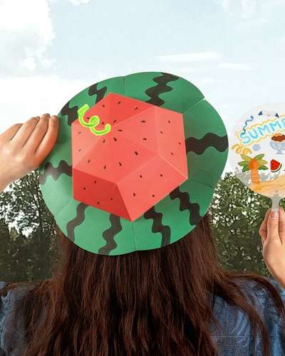 Watermelon Hat Summer DIY Kit Art Activity