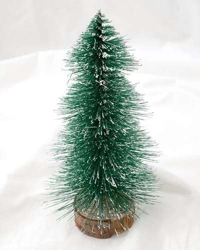 Snow-Covered Christmas Tree Decoration - Small