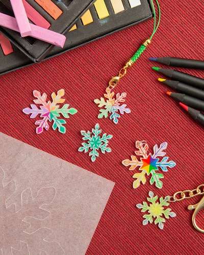 Winter Snowflake Magic Film Christmas Craft Art Play Kit