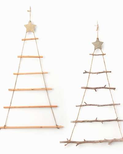 Undecorated Christmas Wall Tree Hanging Tree