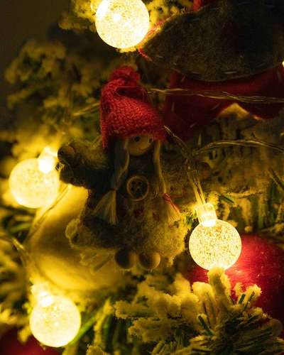 Solar Cherry Blossom String Lights Christmas Lighting Camping Bulbs Egg Bulbs 20 Lights 30 Lights