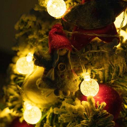 Solar Cherry Blossom String Lights Christmas Lighting Camping Bulbs Egg Bulbs 20 Lights 30 Lights