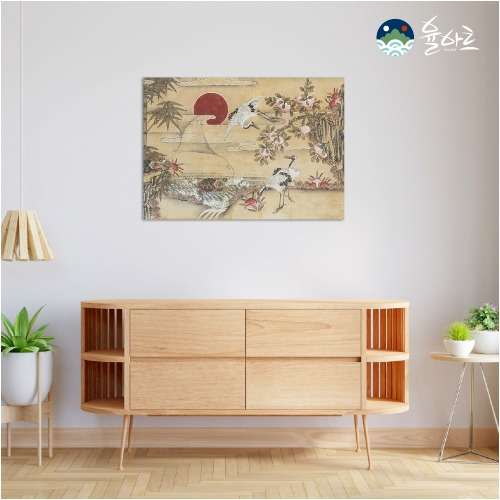 Blessing Folk Painting Ten Symbols of Longevity Interior Poster