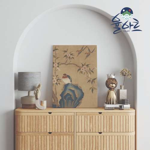 Korean Traditional Flower and Bird Painting Vintage Poster - 8 Design Varieties Interior Art