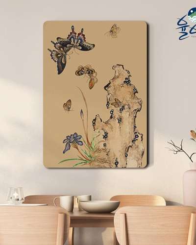 Flower Painting Poster: Insects and Plants (Money-Drawing) Minhwa Art