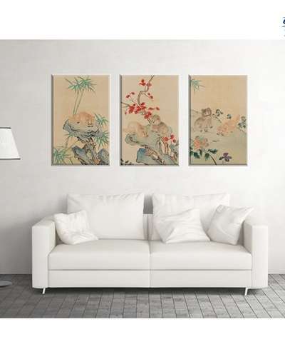 Sureogeomogildo Cat Minhwa Traditional Folk Painting Poster