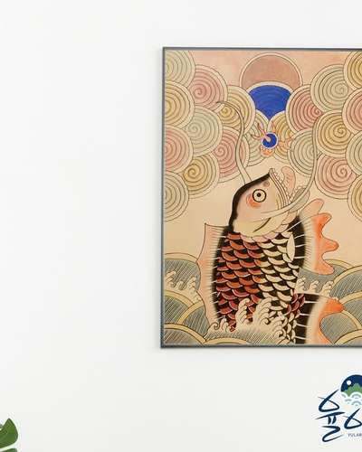 Exam Success Fish-Turning-Into-Dragon Folk Painting Art Poster Carp