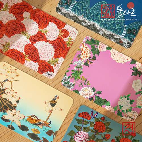 Folk Painting PVC Table Mat Dining Table Decor Home Cafe Interior Premium Gift