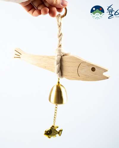 Entrance Door Bell Evil Eye Blocker Five Loaves Two Fish Pollock Bell Wedding Gift Passing Exam Wish Windchime Door Decoration