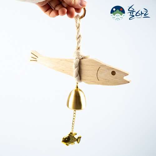 Entrance Door Bell Evil Eye Blocker Five Loaves Two Fish Pollock Bell Wedding Gift Passing Exam Wish Windchime Door Decoration