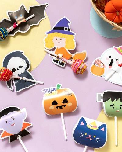 Cute Halloween Candy Wrapper Halloween Wrapping Paper A Set