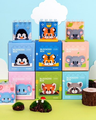 Animal 3D Block Building Set Nano Blocks Elementary Craft Mini Kindergarten Interior Puzzle