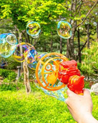 Dinosaur Dual Bubble Gun Large Bubble Wand Bubble Blower Toy