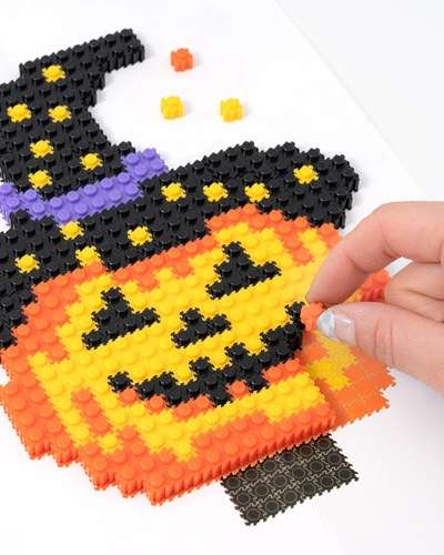Fun Halloween Block Building Set - Halloween Play Craft Toy