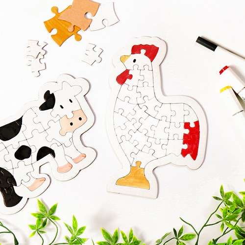 Animal Paper Puzzle Making Shape Drawing
