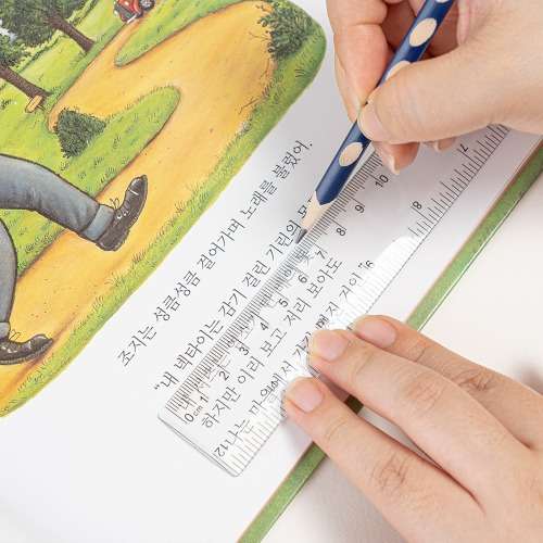 Versatile 30cm Flexible Plastic Ruler with Centimeter and Inch Markings