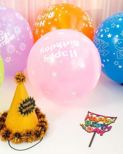 Birthday Party Balloons 10-Pack