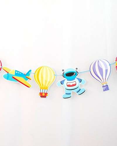 Kindergarten Birthday Party Garland - Baby Room Decoration for Boys