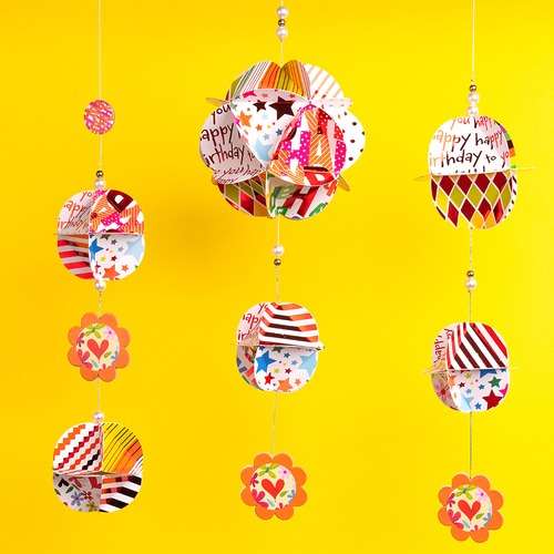 Flower Ceiling Mobile Decoration Photo Zone Daycare Mobile Party Supplies Heart Ornament