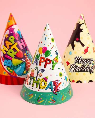 Paper Birthday Party Cone Hat
