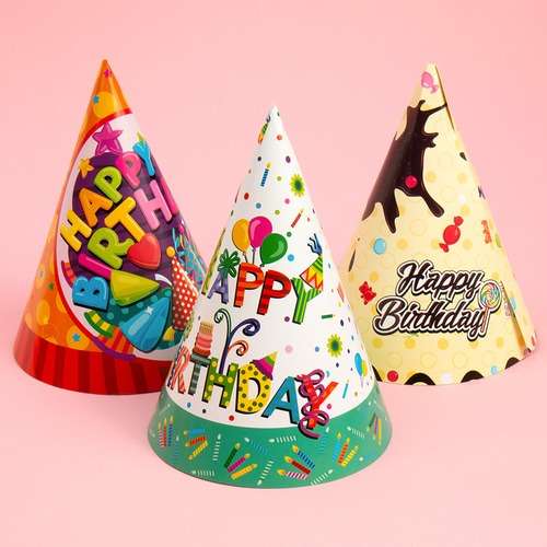 Paper Birthday Party Cone Hat