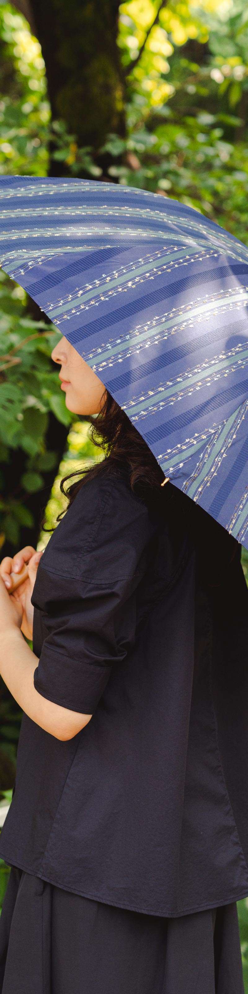 feel. t Fancy Stripe Long Umbrella (Slide Short)