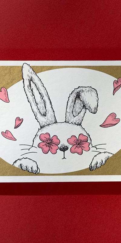 Clover Card - Rabbit