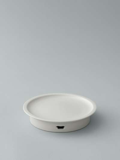 White Porcelain Roof Tile Small Table M