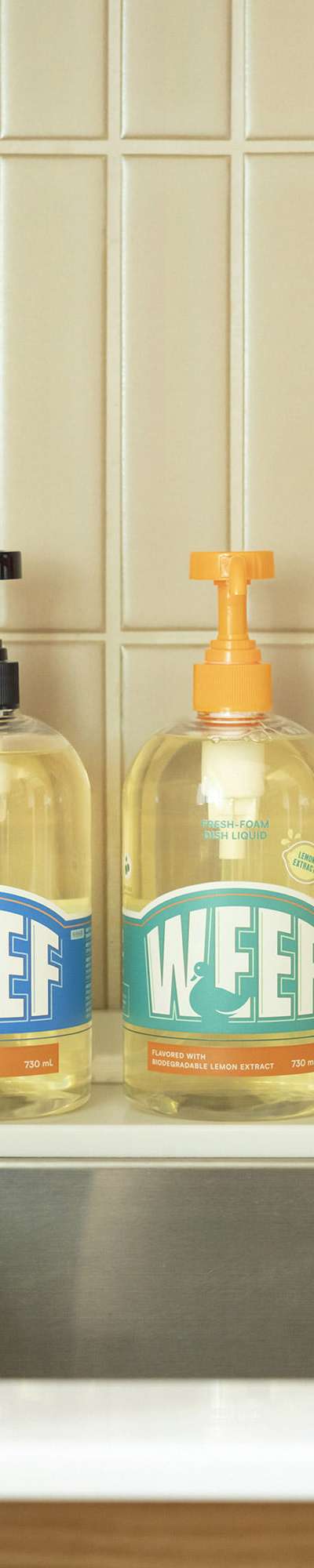 Fresh Foam Dish Liquid Set (Fragrance-Free & Lemon Scent)