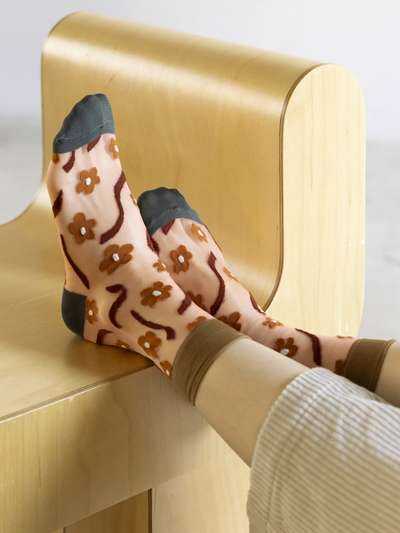 FLOWER SHEER SOCKS