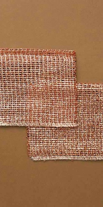 Copper Scrubbing Sponge 2P Set - Square Type