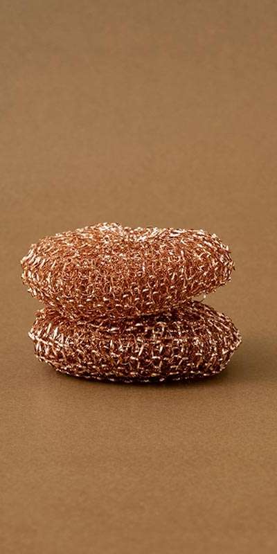 Copper Scrubbing Sponge 2P Set - Donut Shape