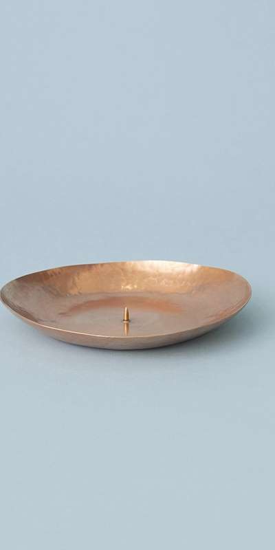 70mm Red Copper Candle Holder