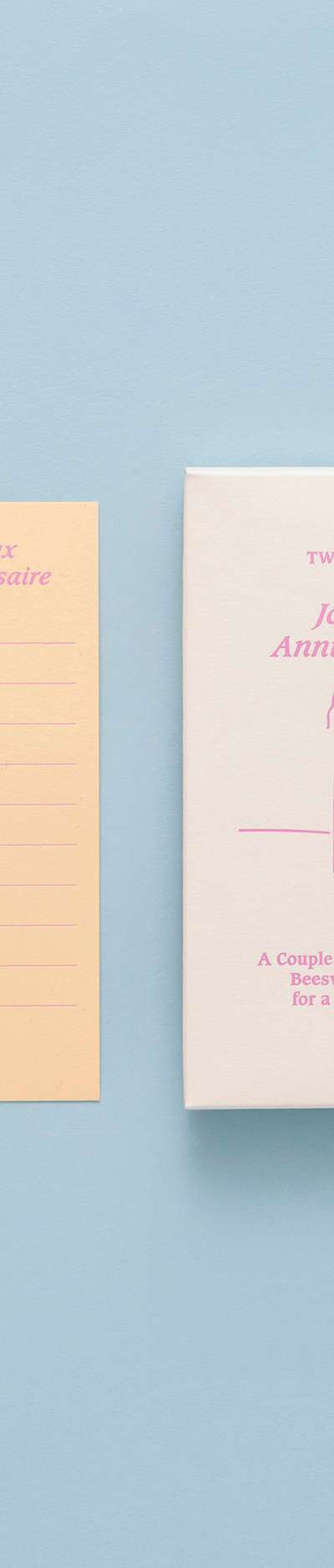 Joyeux Anniversaire - Birthday Candles and Letter
