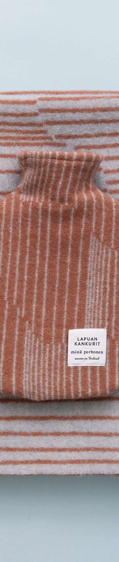 Wool Blanket & Hot Water Bottle Set - AURORA Cinnamon