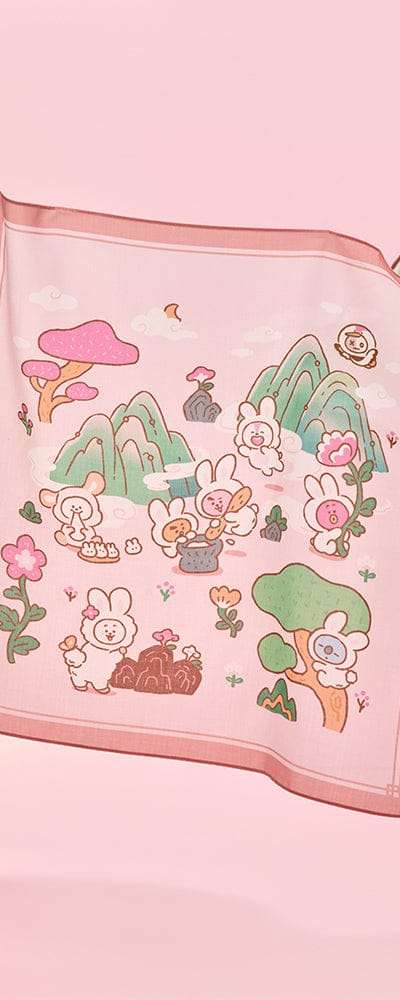 BT21 K-ウサギ ハンカチ