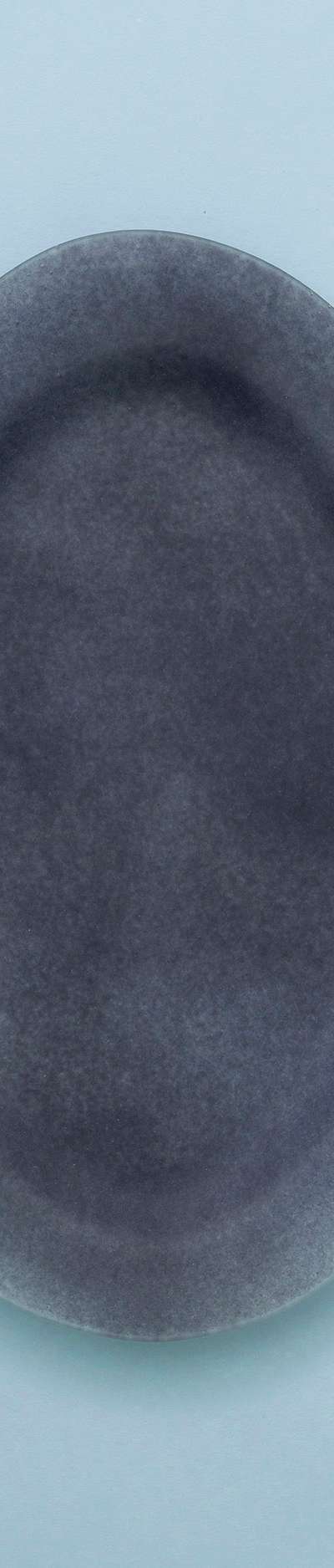 Matt Powdery OU Wing Oval Plate L - Dark Navy