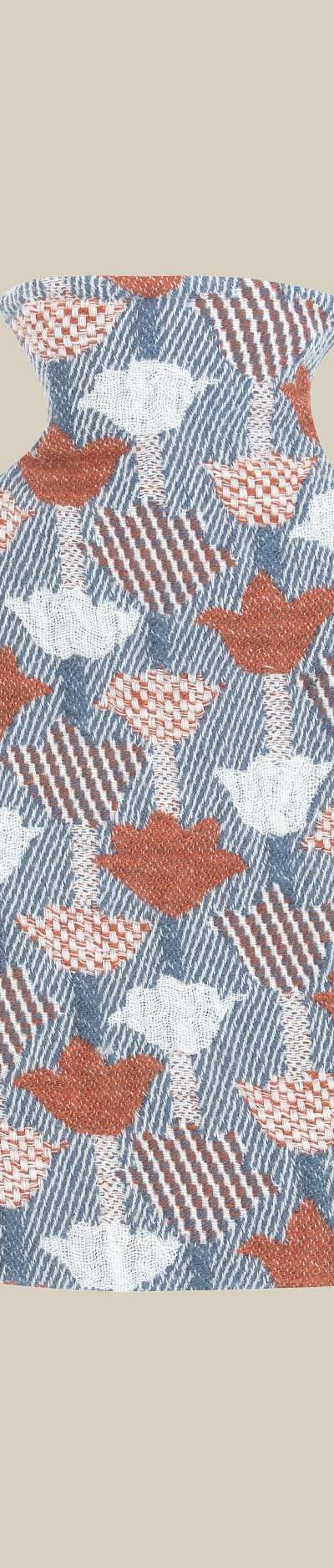 TULPPAANI Hot Water Bottle - Cinnamon & Blue