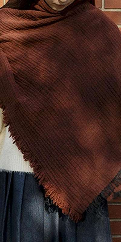 Lambwool Cupro Blanket Stole - RENGA