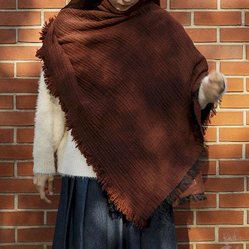 Lambwool Cupro Blanket Stole - RENGA