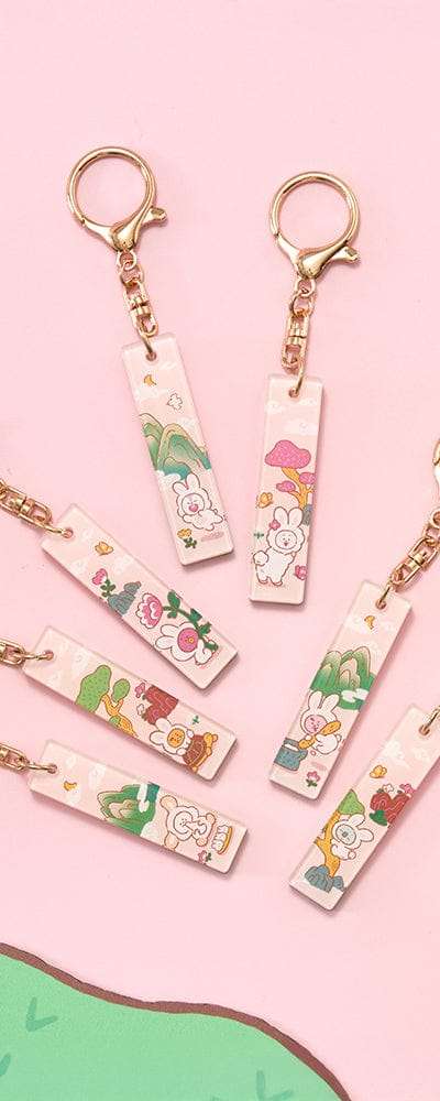 BT21 K-ウサギ スティック アクリルキーリング