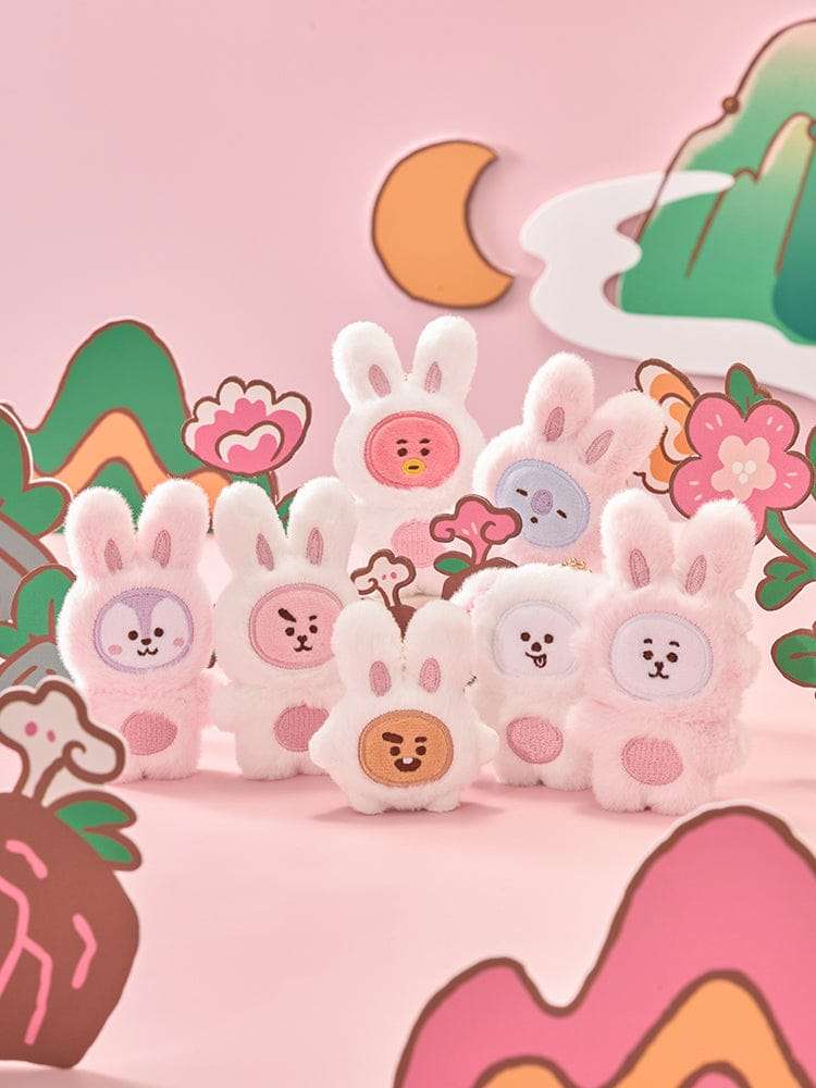 BT21 K-Rabbit Flat Plush Keyring
