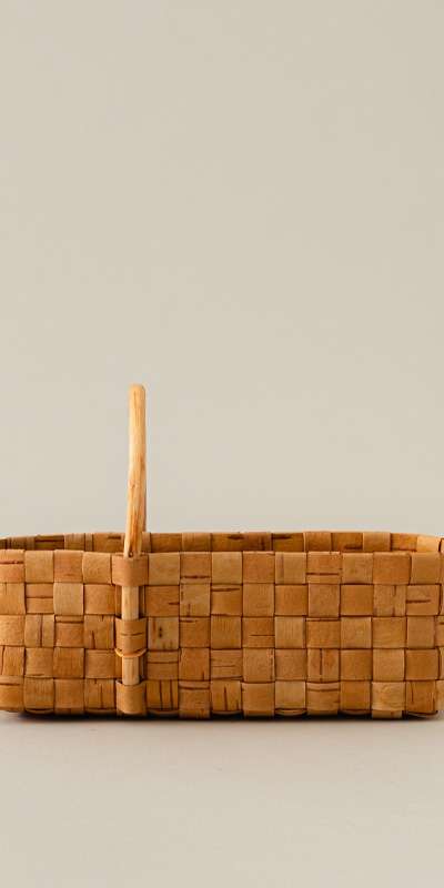 Birch Bark Masking Tape Basket