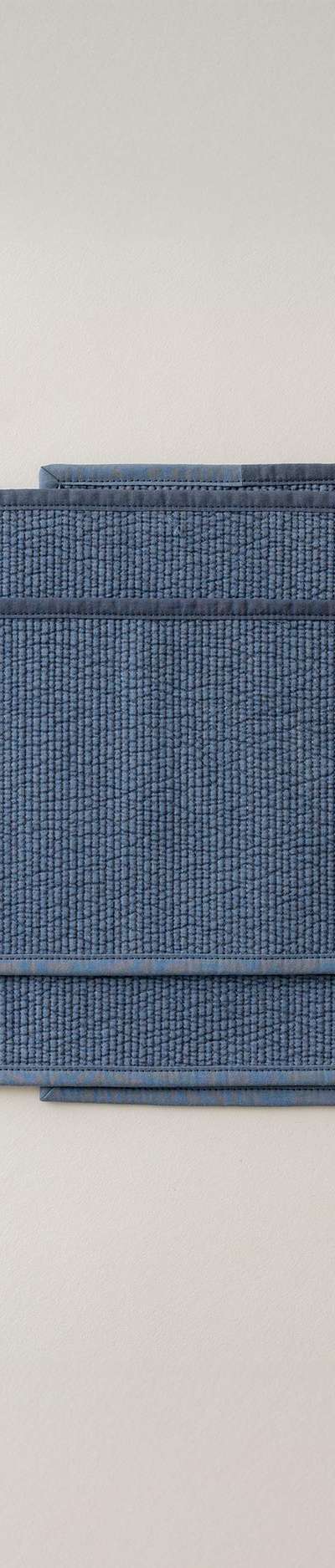 Quilted Tea Mat - Navy
