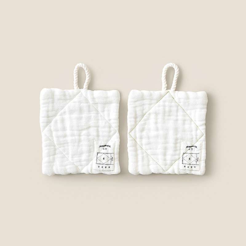 6-Layer Gauze Kitchen Cloth #1/4 (2P Set)