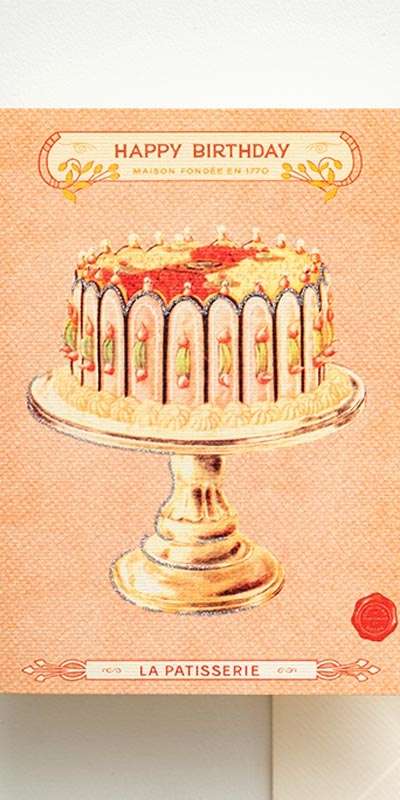 Happy Birthday Cake Card