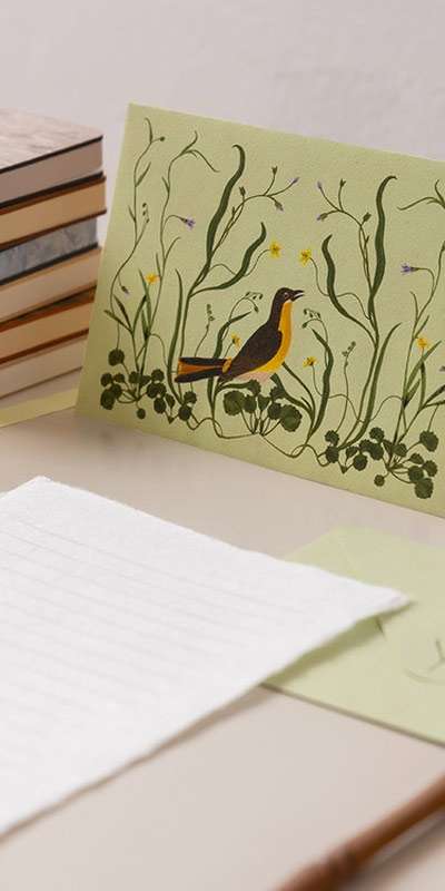 Jiji Baibai Yellow Bird Letter Set