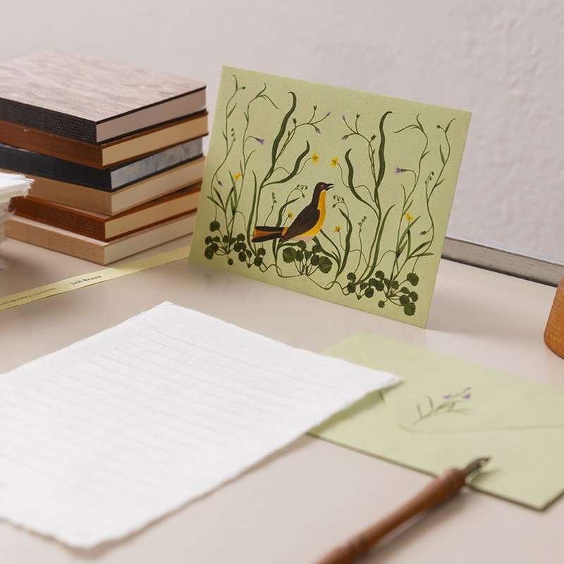 Jiji Baibai Yellow Bird Letter Set