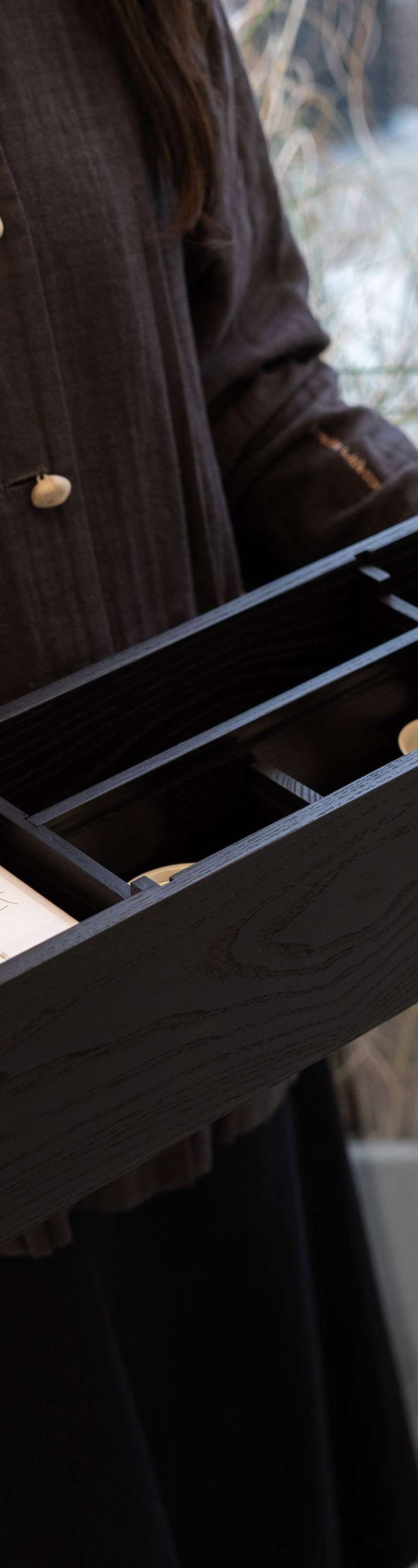 Tea Tool Box for Leaf Tea - Long Rectangle