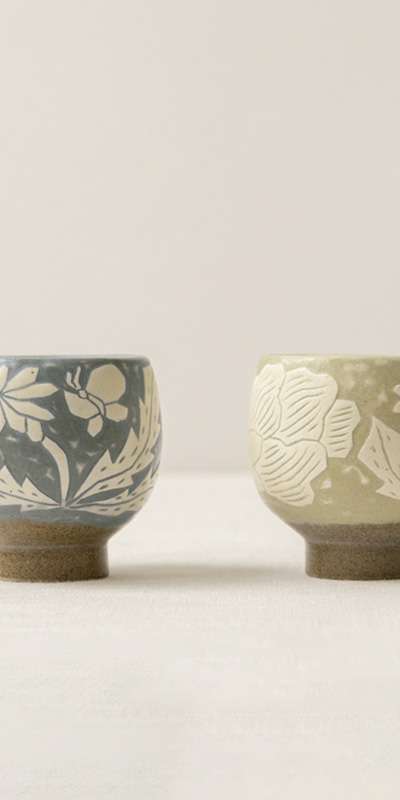 Buncheong Spring Tea Cup